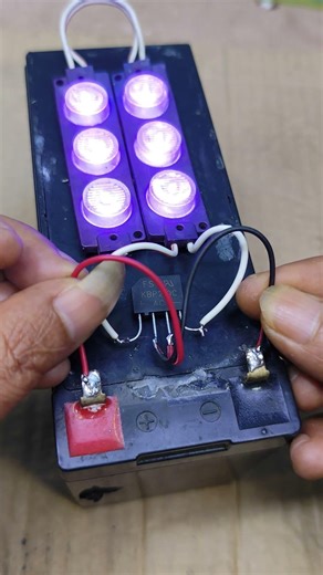 12V LED with Reverse Polarity Protection (Diode Bridge) #DiodeBridge #ReversePolarity #LEDcircuit