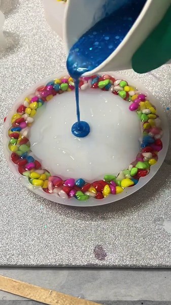 Creating Stunning Blue Pebbles with Resin Art