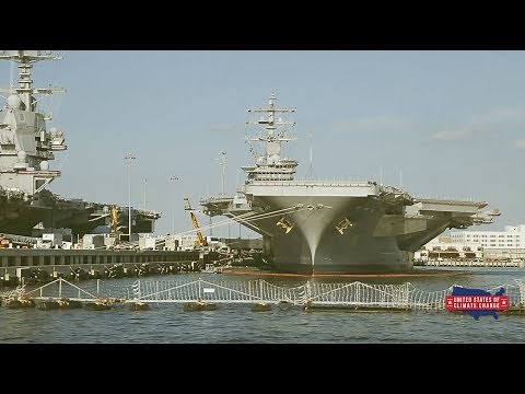 The U.S. Navy's base in Norfolk, Virginia, is under threat from rising seas