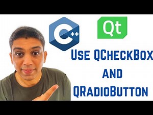 QT C++ GUI Tutorial - How to Use QCheckBox and QRadioButton Qt