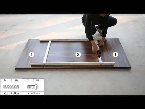 JW0432 - Installation Guide - Tribesigns Industrial Computer Desk