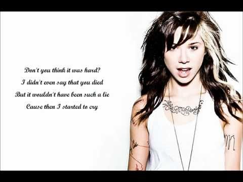 Christina Perri Bluebird - lyrics on screen