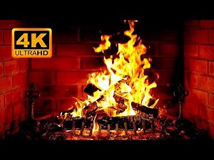 🔥 Silent Fire 4K | NO ADS | 12 HRS | Chimenea acogedora con leña encendida y sonidos crepitantes