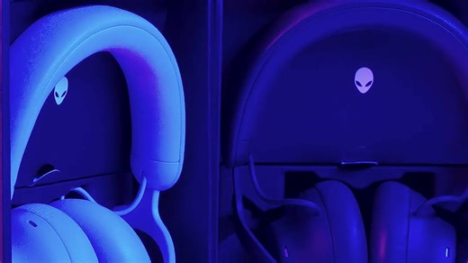 【电竞耳机推荐】外星人（Alienware）PRO游戏电竞耳机 三模连接有线无线蓝牙 头戴式耳麦 适配PC手机PS5 360°空间音效 驱动石墨烯单元 行星环R