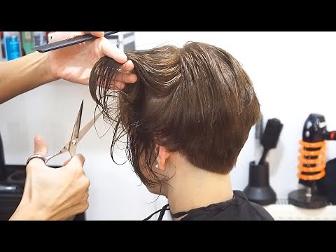 ASMR RELAXING HAIRCUT – LONG TO SHORT SCISSOR CUT