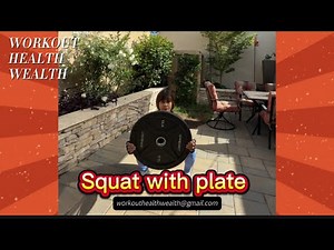 Squat with plate