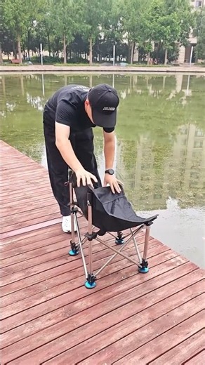 Quick-folding design, ergonomic backrest, and can be fitted with various fishing gear accessories