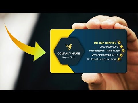 Single Color Visiting Card Design | CorelDRAW X7 Tutorial | Professional Visiting Card Design Idea