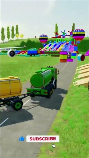 🚛 Double Tanker Truck Challenge! Extreme Road Test in FS22 #short #mantruck