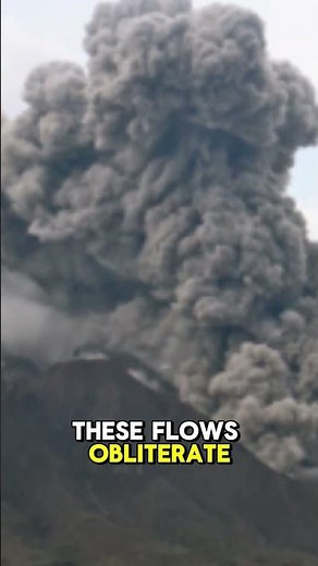 Pyroclastic Flows: The Volcano’s Deadliest Weapon 🌋🔥#pyroclasticflow #volcanicdanger