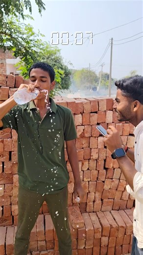 water drinking challenge 💦 #shortvideo