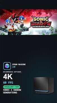 SONIC X SHADOW GENERATIONS - Best Settings for Steam Machine (avg 60fps @ 4K)