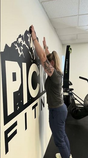 Shoulder Flexion Isometric Hold | Y Position Wall Exercise
