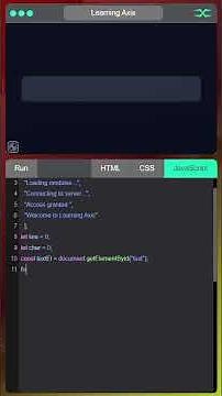 Typing Terminal | HTML CSS JavaScript