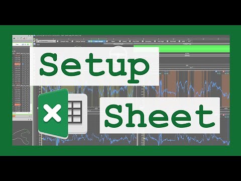 Motec Guide - Setup Sheet