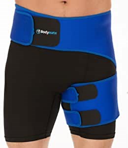 BODYMATE Compression Brace for Hip, Sciatica Nerve Pain Relief Thigh Hamstring, Quadriceps, Joints, Arthritis, Groin Wrap for Pulled Muscles, Hip Strap, Sciatica Brace/SI Belt…