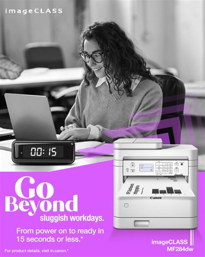 6.6K views · 34 reactions | Power up and print in seconds. Skip the lag and #GoBeyond downtime with a 15-second warm-up. #CanonMegaTankPrinters #InkTankPrinters #Printer #CanonIndia #CANwithCanon #DelightingYouAlways #CanonimageCLASSPrinters | CANON India | Facebook