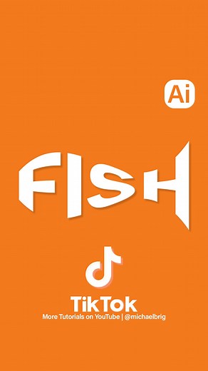 Cómo crear un efecto de texto de pez en Adobe Illustrator