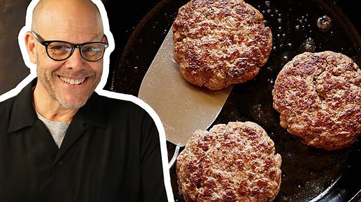 Alton Brown doesn't call it a "burger of the Gods" for nothing. Get the recipe: https://foodtv.com/2YCWNNk! | Food Network