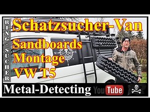Tutorial sand sheets / sandboards mounted on the VW T5 treasure hunter camper bus.
