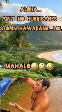 Aint NO Hurricanes Stopin #hawaii #surfing #mahalo #aloha #lol #funny #crazy #video #shorts #wow