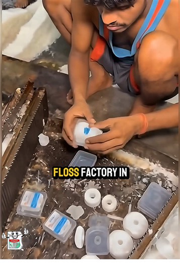 The least dirty dental floss factory in India 🇮🇳🐀 #indian #india | dental floss