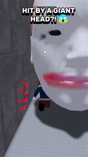 RUN! A HEAD IS FALLING!😰#mha #roblox #shorts