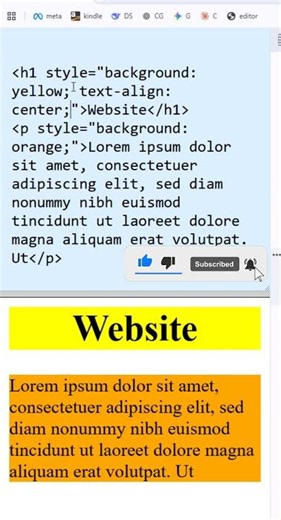 HTML Website #shorts #viral #website