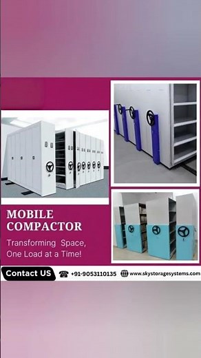 Mobile Compactor Storage System | File Compactor Storage System #shorts #mobilecompactor #storage #s