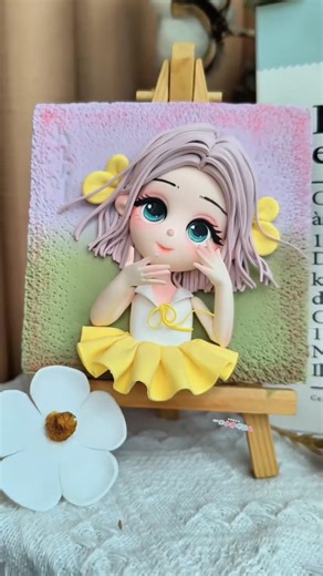 DIY Mini Clay Princess With Pastel Hair 💕