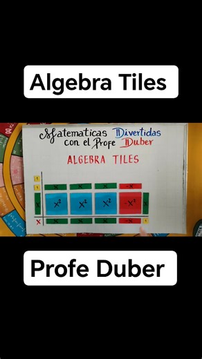 4.4K views · 37 reactions | Algebra Tiles #maths #Matemáticas #aritmetica #RetosMatemáticos #Juegosmatemáticos #operacionesmatemáticas #Ecuaciones #Algebra #Baldor #Binomios #Trinomios #Monomios #Polinomios #cocientes #factorizacion #AlgebraTiles #polinomios #Educación #Docenterural #pedagogía #Didáctica #clases #Docenterural #docentesinnovadores #docentes #profesores #aprendizaje #estudiantes | Matemáticas Divertidas con el Profe Duber | Facebook