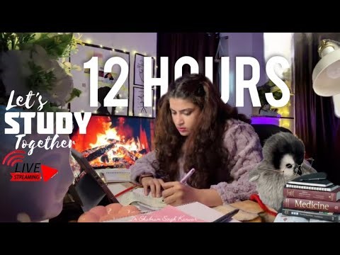 Study With Me LIVE 🔴 12 Hour Focus Marathon | Calm + Discipline | NEET PG 📚✨