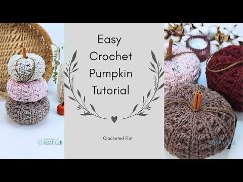 Easy Crochet Rustic Pumpkin step-by-step tutorial