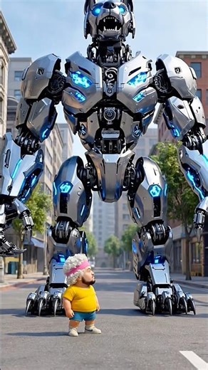 My dog turned into a giant robot🤖🐶