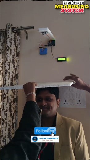 Smart height measurement system using sensor-based technology for fast, accurate, and contactless results. Ideal for schools, hospitals, gyms, recruitment centers & health checkups. Technology that saves time and reduces human error. Trainer- @ School -@ For Components -@kitvitapp Save this reel 🔖 | Follow for more smart tech innovations #HeightMeasurement #SmartTechnology #AutomationProject #IoTProjects #techhouse | Future Gurukuls Edutech Pvt Ltd