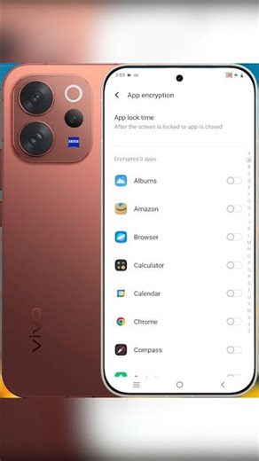 Vivo V70 App Lock Settings #shorts #vivo
