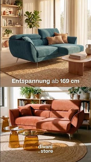 Michelangelo, Sofa mit ausziehbaren Sitzen und verstellbaren Kopfstützen | divani.store