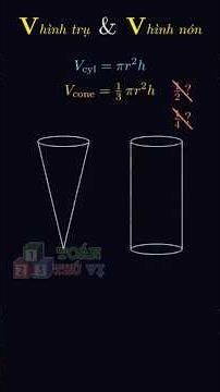 Why is the volume of a cylinder 3 times the volume of a cone? #maths #education #mathsfun