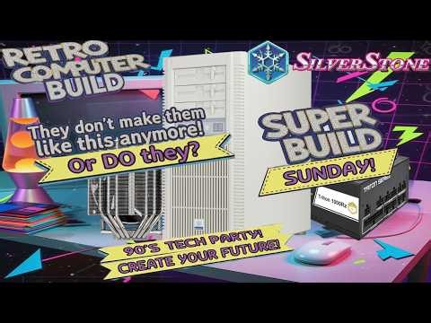 Super Bowl Sunday? No! Super BUILD Sunday! Featuring Silverstone FLP02 Retro 90s-era NEW PC Tower!