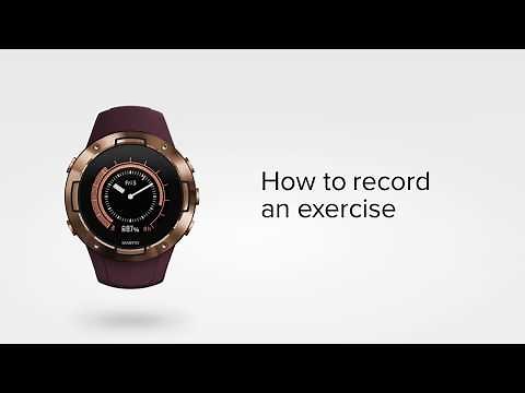 Suunto 5 - How to start your exercise
