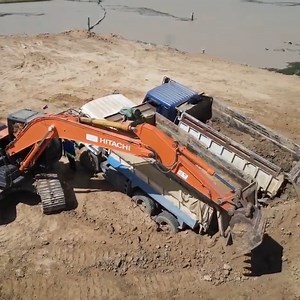 2.4K views · 85 reactions | Truck Rescue Skills ,Trucks Fail during landslide Recovery by Dozer & Excavator | Alat Berat Mania | Facebook
