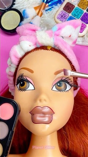 ASMR Planet glitter Satisfying Unboxing & Review Mannequin Pink Makeup Things Sounds Video Brown