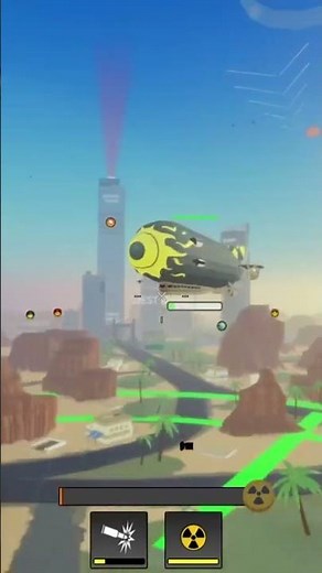 Getting a triple kill with my Nuke Zeppelin in Military Tycoon on Roblox