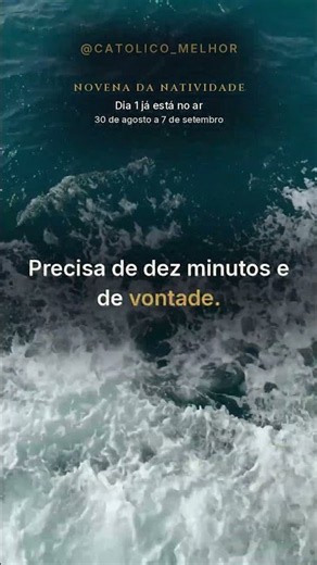 Novena da Natividade de Maria | Se você está chegando agora, ainda dá tempo
