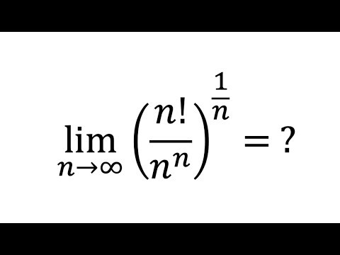 limit of factorial raised to power