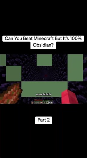 Can You Beat Minecraft with 100% Obsidian?