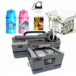 [Hot Item] 4060 A2 UV Flatbed Printer Cmykw Varnish UV Ink Printing on Ab Pet Film Sticker Transfer to Pen Bottle Acrylic Mobile Case