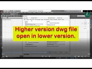 How To Open Higher version DWG File in Lower version in AutoCad.
