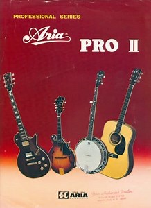 Aria Pro II 1977 Professional Series Catalogue - Vintage Japan Guitars