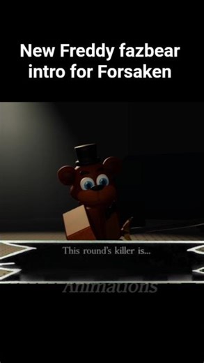 New Freddy fazbear intro. #Forsaken #Fnaf #Roblox